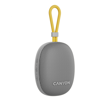 Głośnik Bluetooth przenośny 5W IPX7 TWS Canyon OnMove 12 szary