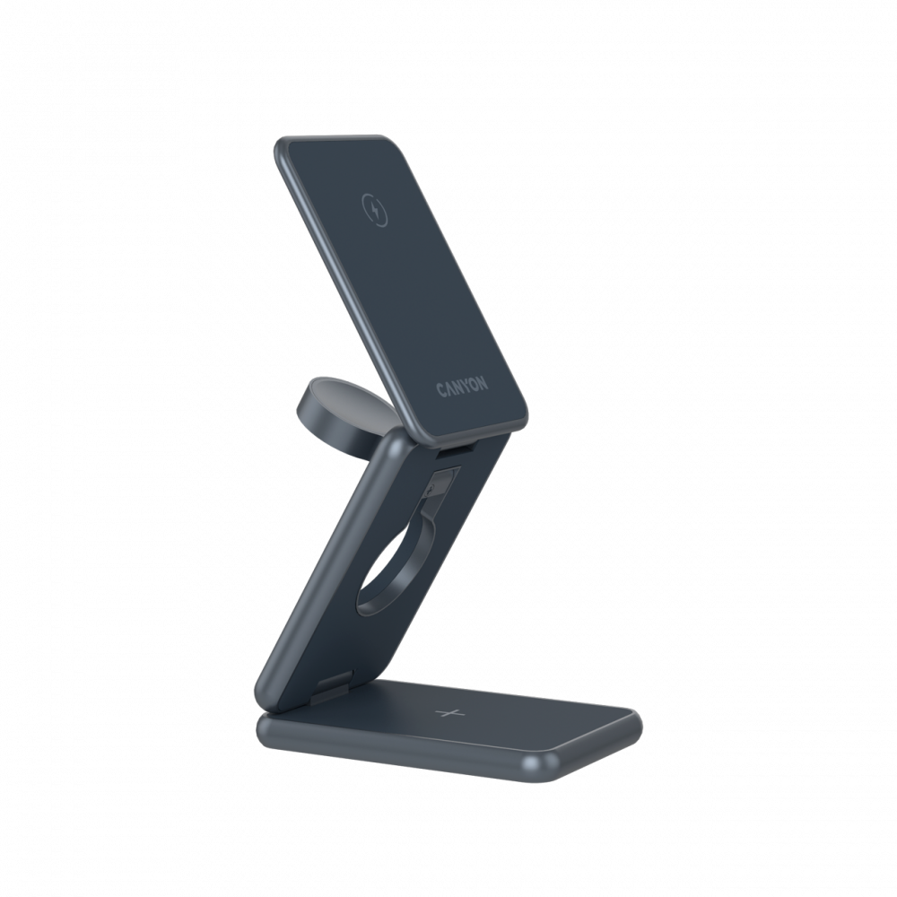 Ładowarka bezprzewodowa 15W 3w1 składana Canyon OnCharge 309 czarna