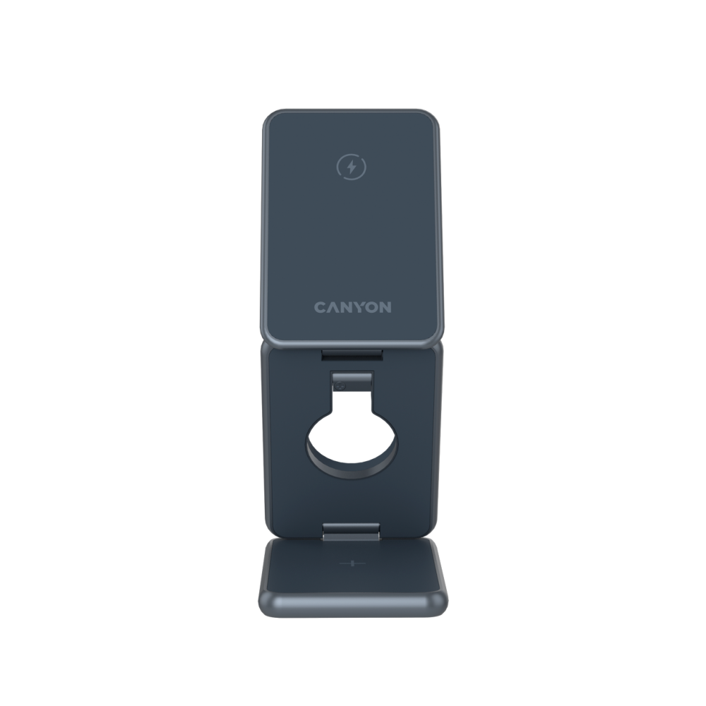 Ładowarka bezprzewodowa 15W 3w1 składana Canyon OnCharge 309 czarna