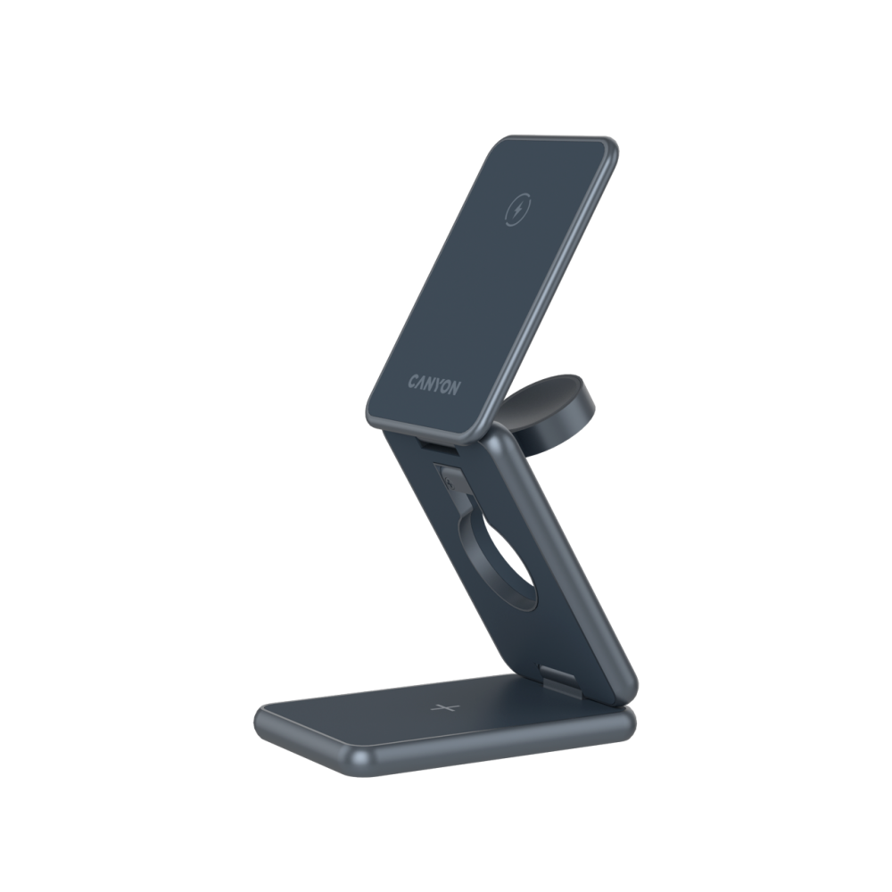 Ładowarka bezprzewodowa 15W 3w1 składana Canyon OnCharge 309 czarna