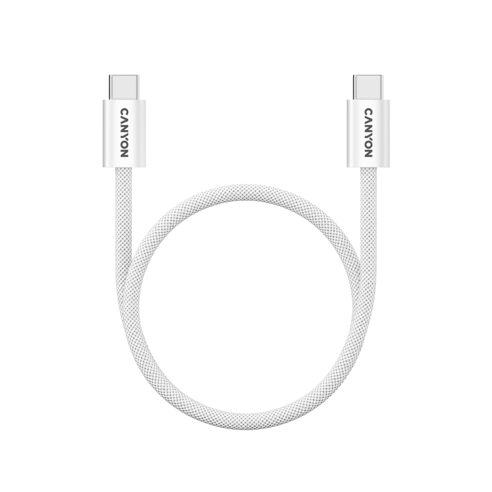 Kabel magnetyczny OnWire 60MG USB-C - USB-C 60W 1m Canyon 60MG biały