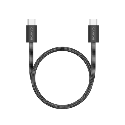Kabel magnetyczny OnWire 60MG USB-C - USB-C 60W 1m Canyon 60MG czarny
