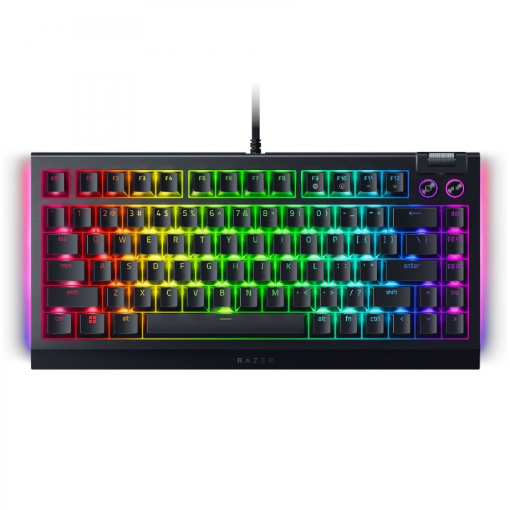 Razer BlackWidow V4 75% Gaming-Tastatur US-Layout Chroma RGB Hot-Swap-fähig