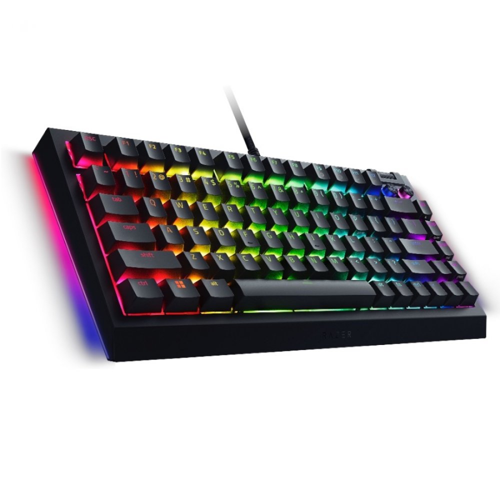 Razer BlackWidow V4 75% Gaming-Tastatur US-Layout Chroma RGB Hot-Swap-fähig