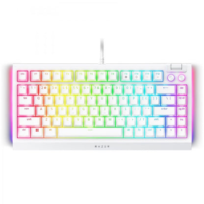 RAZER Gaming-Tastatur kabelgebunden BlackWidow V4 75% Weiß US