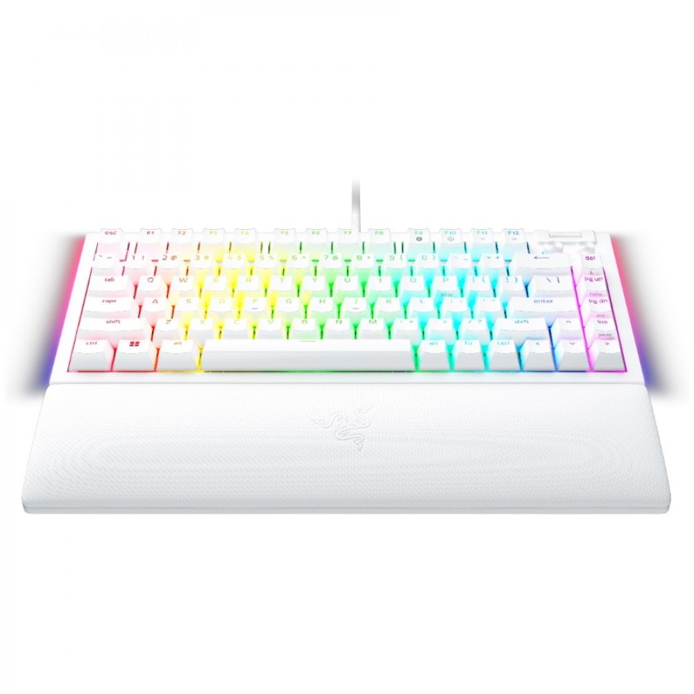 RAZER Gaming-Tastatur kabelgebunden BlackWidow V4 75% Weiß US