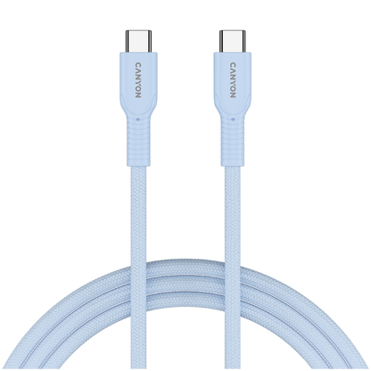 Kabel OnWire 60W USB C USB C 1m w oplocie niebieski Canyon 60CL