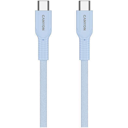 Kabel OnWire 60W USB C USB C 1m w oplocie niebieski Canyon 60CL