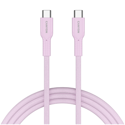 Kabel OnWire 60W USB C USB C 1m w oplocie różowy Canyon 60CL