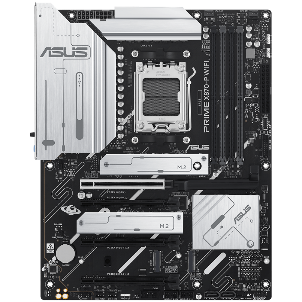 ASUS PRIME X870 P WIFI ATX Motherboard for AMD Ryzen 7000 Processors Black