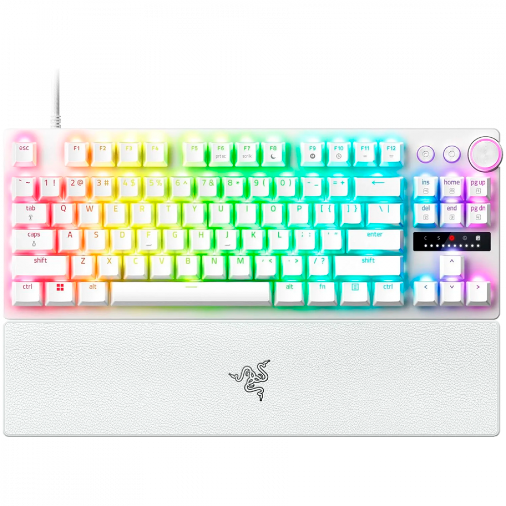 RAZER Huntsman V3 Pro Tenkeyless Gaming-Tastatur mit RGB-Beleuchtung, weiß