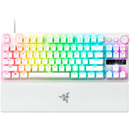 RAZER Huntsman V3 Pro Tenkeyless Gaming-Tastatur mit RGB-Beleuchtung, weiß