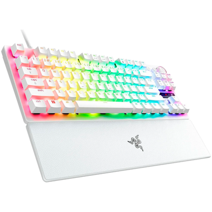 RAZER Huntsman V3 Pro Tenkeyless Gaming-Tastatur mit RGB-Beleuchtung, weiß