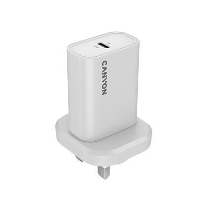 Ładowarka 30W 1xPD Canyon 30CL do urządzeń mobilnych biały