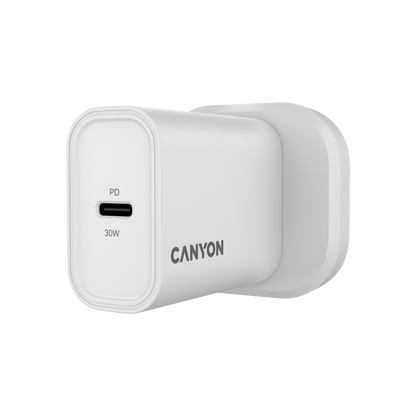 Ładowarka 30W 1xPD Canyon 30CL do urządzeń mobilnych biały