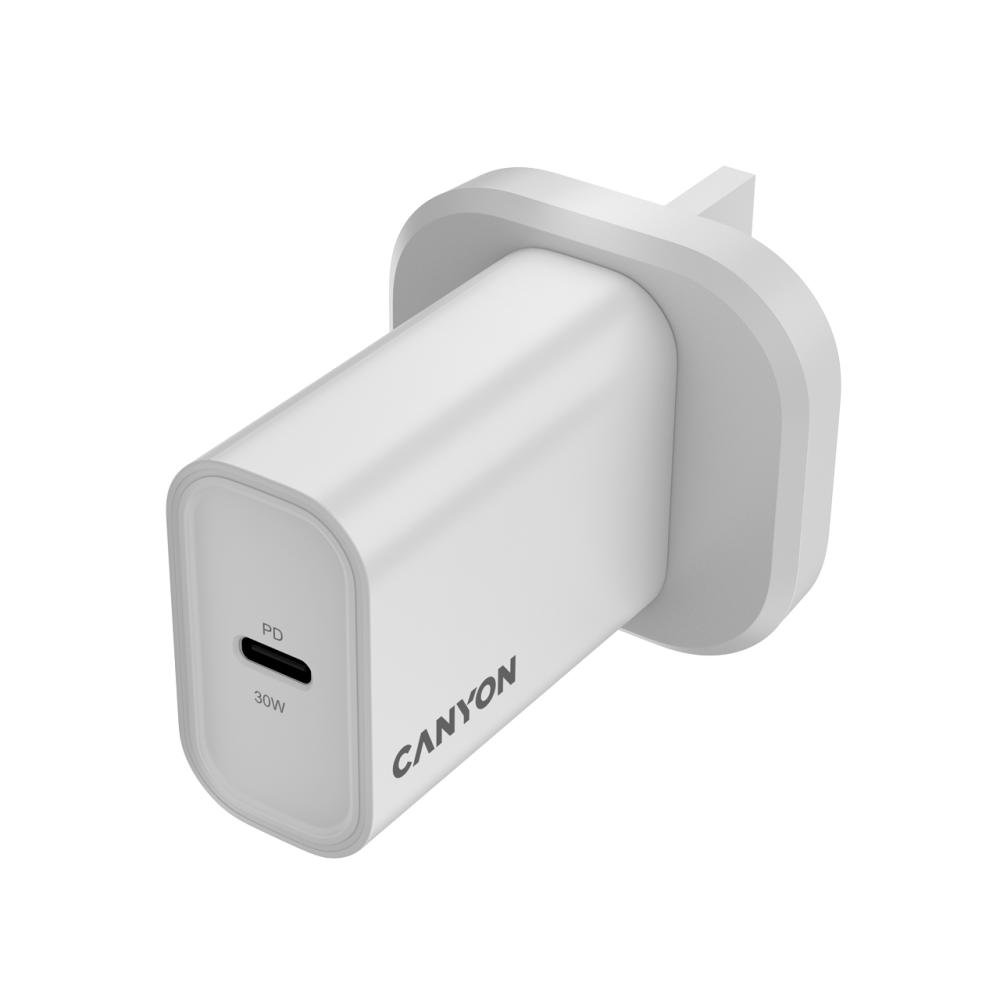 Ładowarka 30W 1xPD Canyon 30CL do urządzeń mobilnych biały