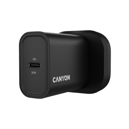 Ładowarka 30W 1xPD Canyon 30CL czarna do telefonu