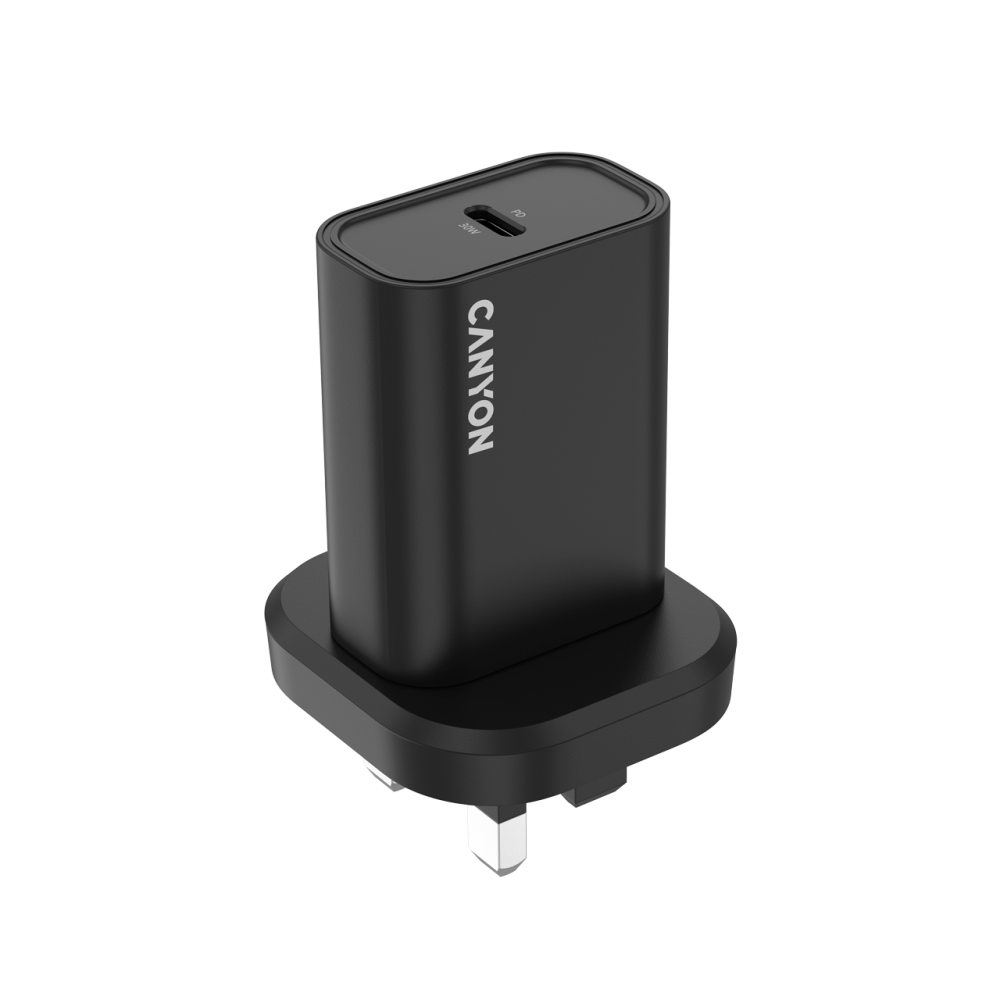 Ładowarka 30W 1xPD Canyon 30CL czarna do telefonu