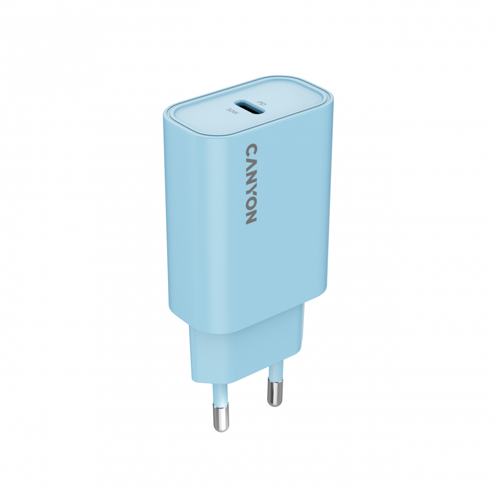 Ładowarka sieciowa 30W 1xPD EU Canyon 30CL niebieska