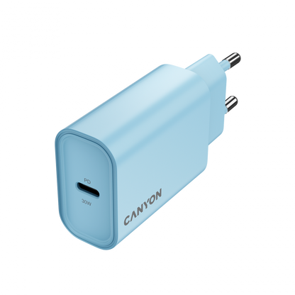 Ładowarka sieciowa 30W 1xPD EU Canyon 30CL niebieska