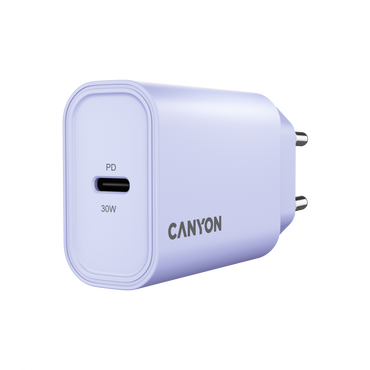 30W 1xPD EU Canyon OnCharge 30CL Mains Charger Purple