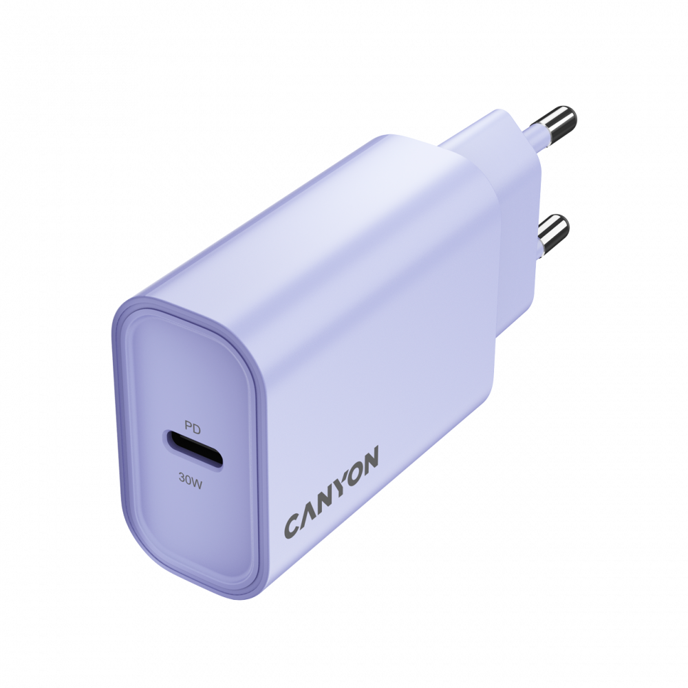 Ładowarka sieciowa 30W 1xPD EU Canyon OnCharge 30CL fioletowy