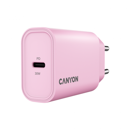 30W 1xPD EU Canyon 30CL Ladegerät, pink
