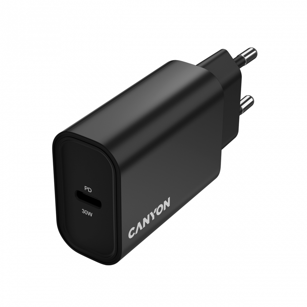 Ładowarka sieciowa 30W 1xPD EU Canyon 30CL czarny