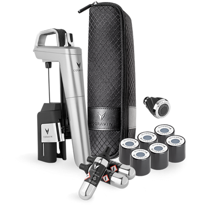 CORAVIN Timeless Six Plus System do przechowywania wina Srebrny
