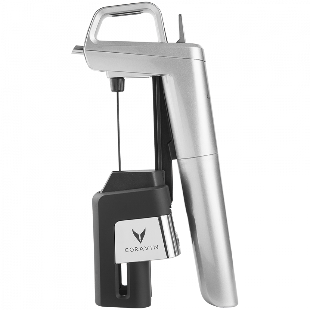 CORAVIN Timeless Six Plus System do przechowywania wina Srebrny