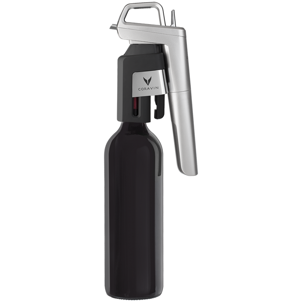 CORAVIN Timeless Six Plus System do przechowywania wina Srebrny