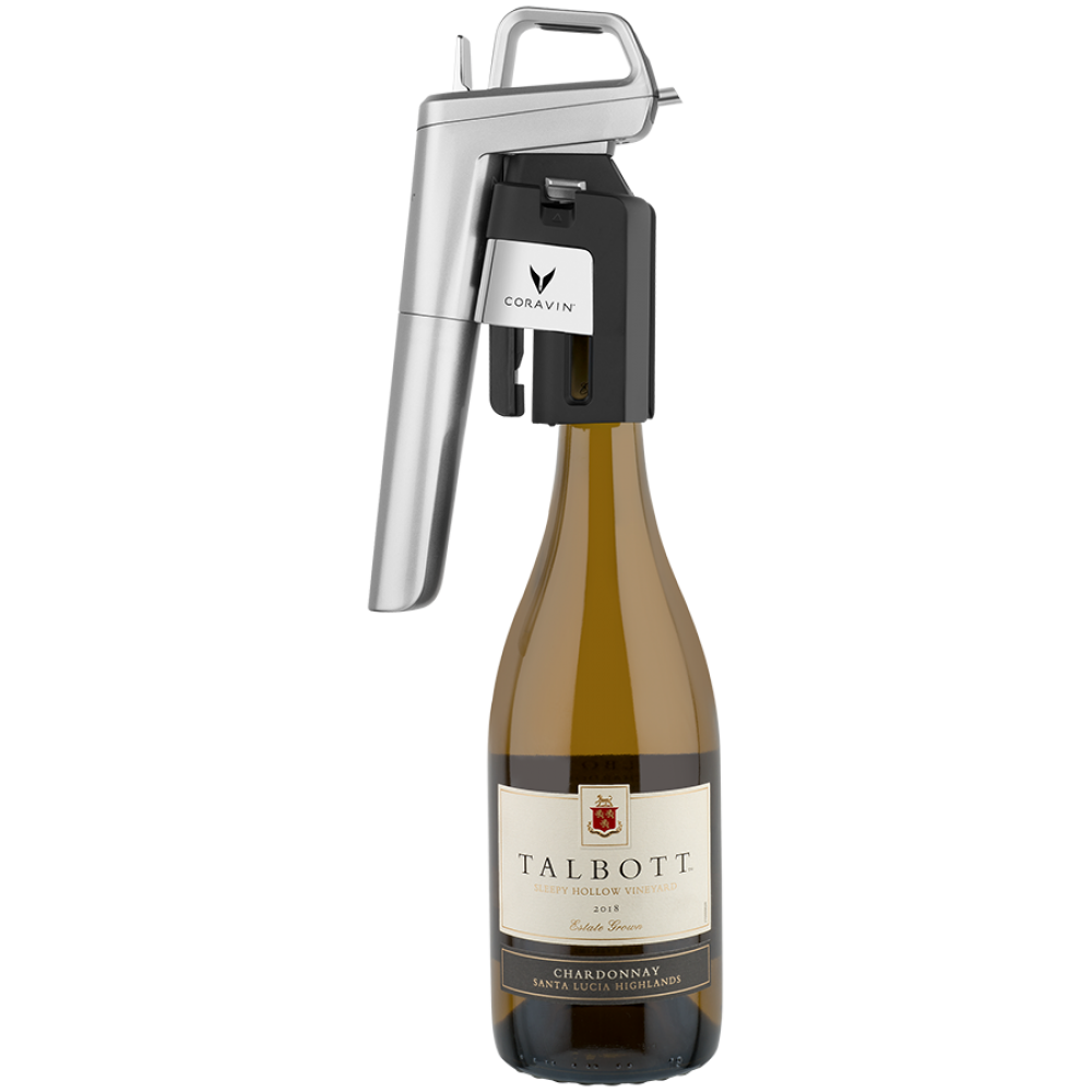 CORAVIN Timeless Six Plus System do przechowywania wina Srebrny