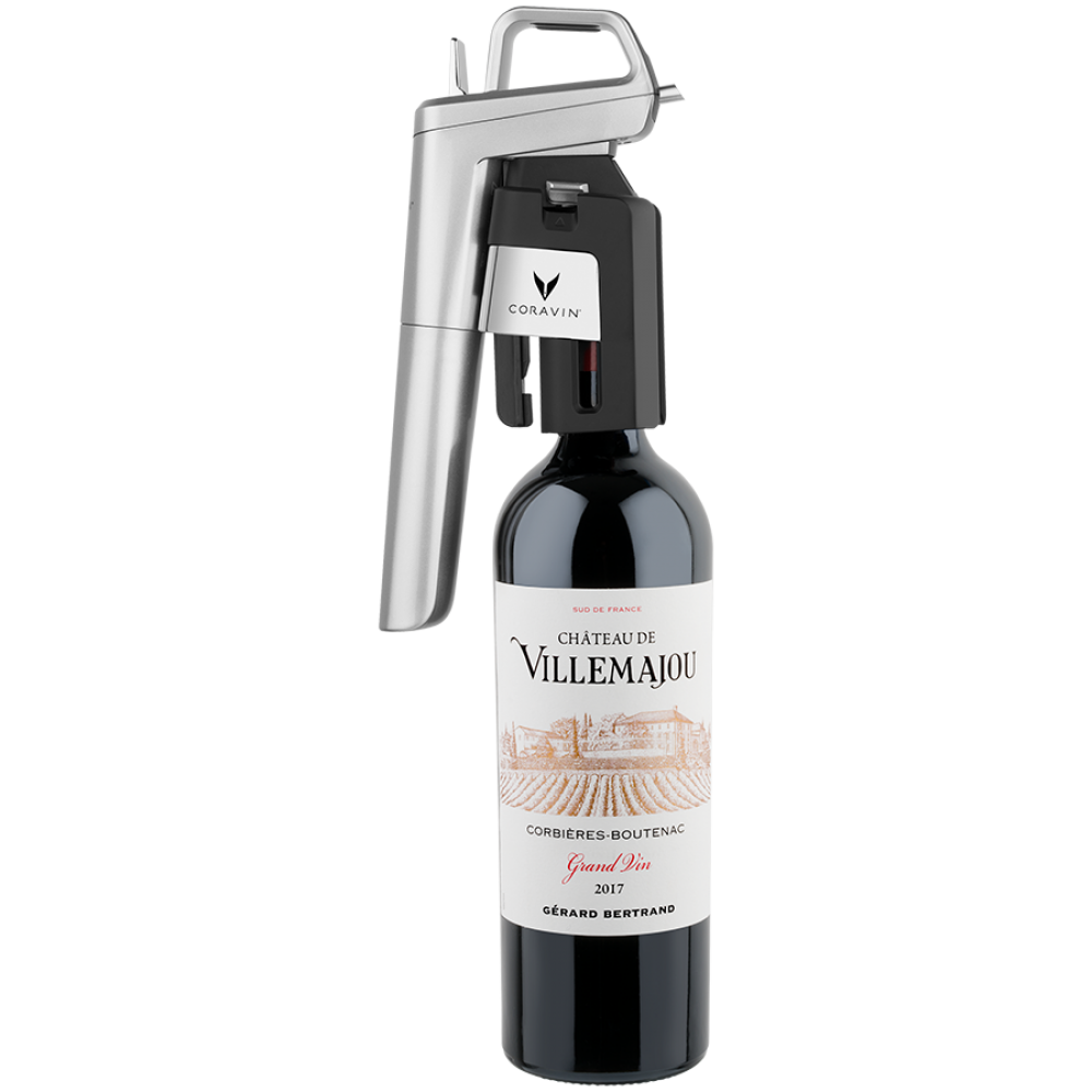 CORAVIN Timeless Six Plus System do przechowywania wina Srebrny