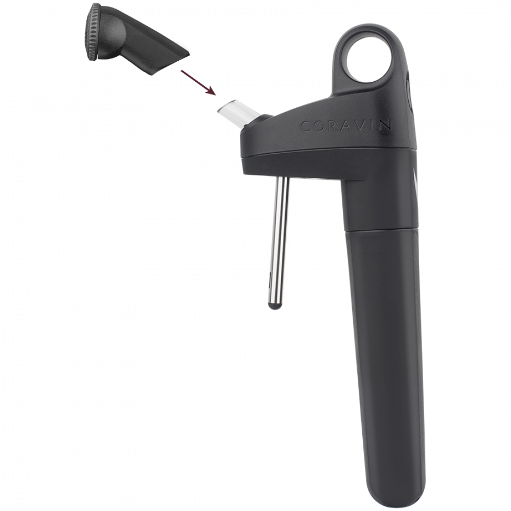 CORAVIN Pivot Aerator do przechowywania wina Czarny