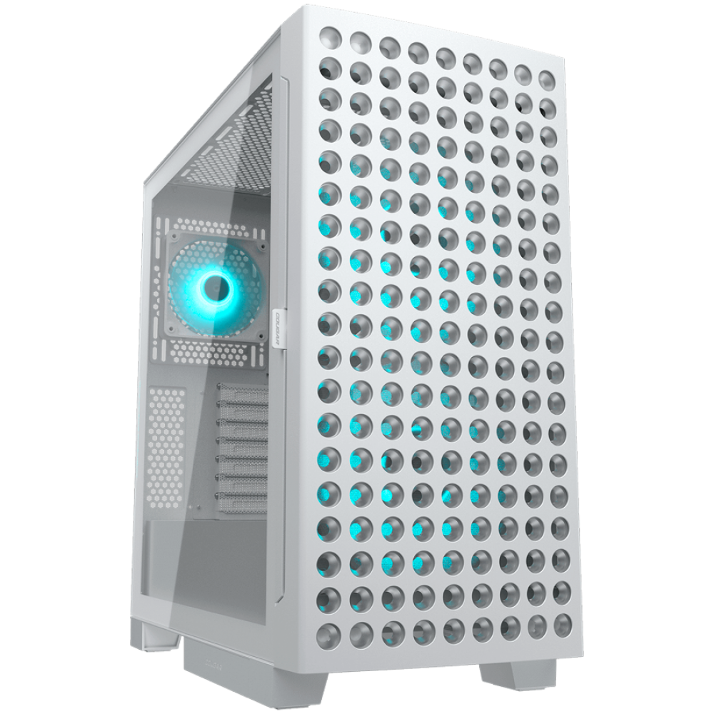 PC-Gehäuse COUGAR AIRFACE ECO RGB Midi-Tower weiß