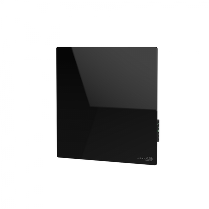AENO Quadro Grzejnik Ścienny 500W 50x50 cm Czarny Szkło Hartowane