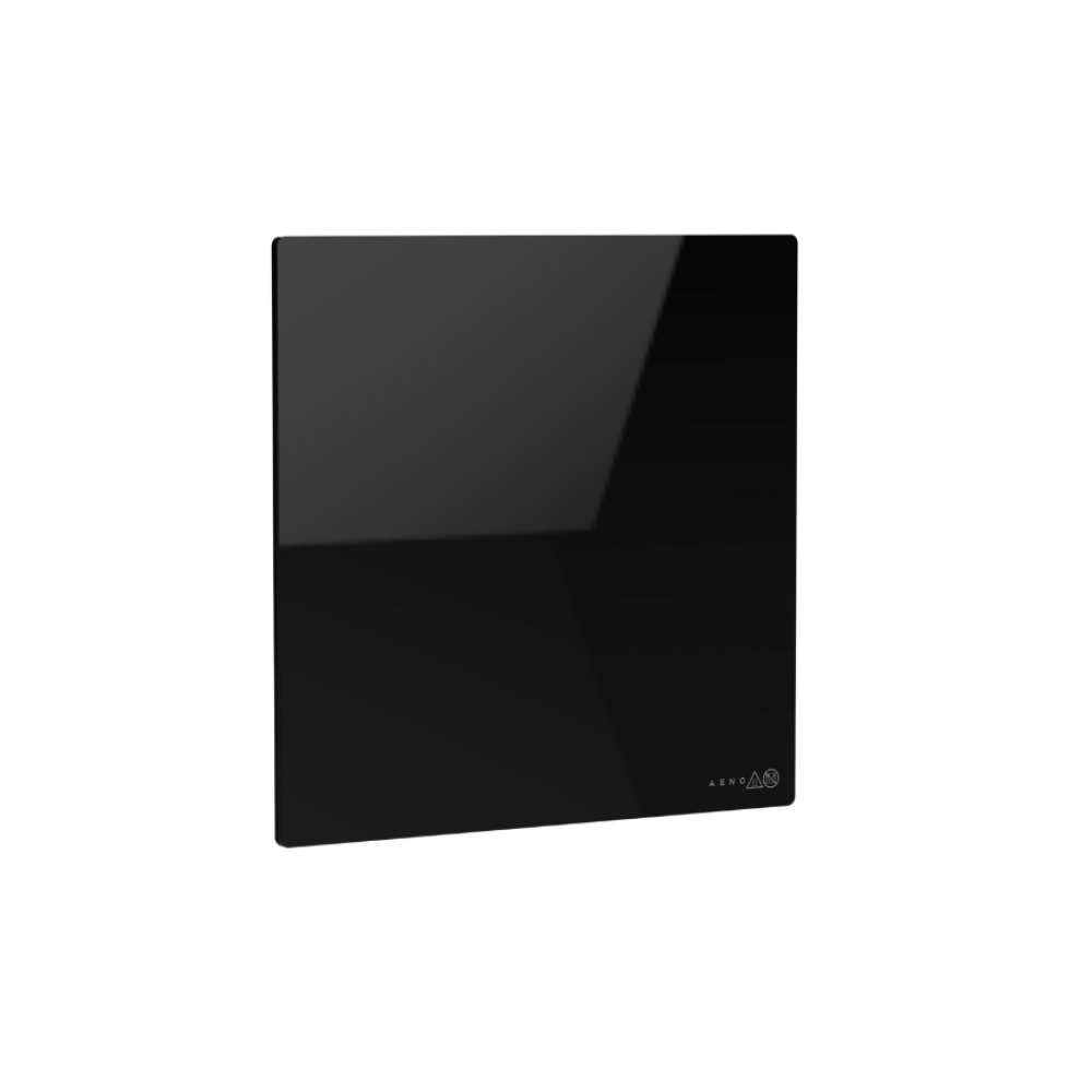 AENO Quadro Grzejnik Ścienny 500W 50x50 cm Czarny Szkło Hartowane