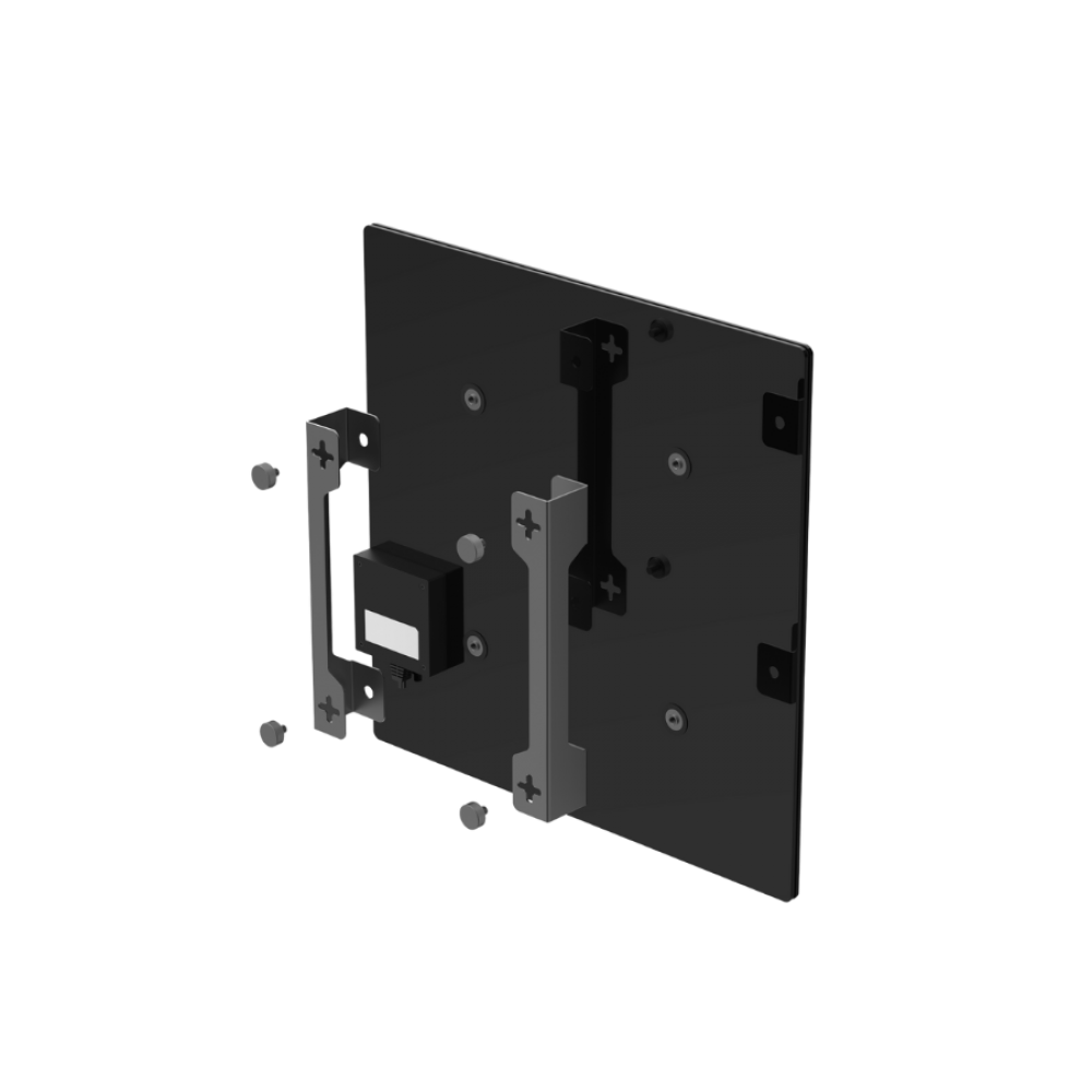 AENO Quadro Grzejnik Ścienny 500W 50x50 cm Czarny Szkło Hartowane