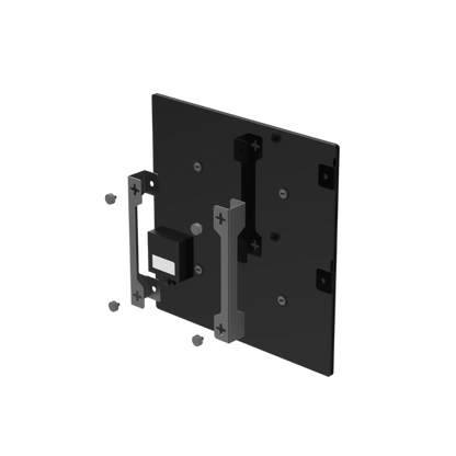 AENO Quadro Grzejnik Ścienny 500W 50x50 cm Czarny Szkło Hartowane
