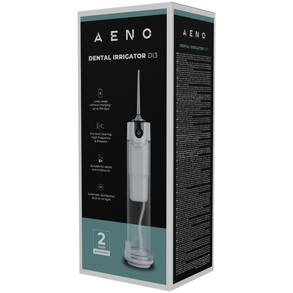Irygator dentystyczny 240 ml 140 PSI 5 trybów Aeno DI3 biały