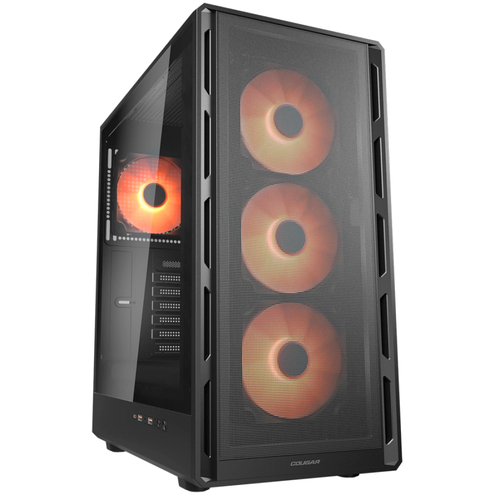 PC-Gehäuse COUGAR AIRFACE PURE PRO Midi Tower RGB schwarz