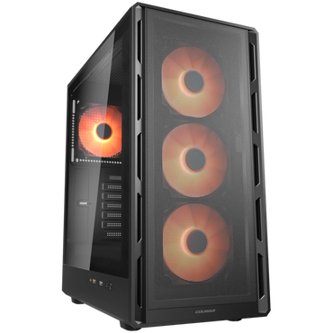 PC-Gehäuse COUGAR AIRFACE PURE PRO Midi Tower RGB schwarz