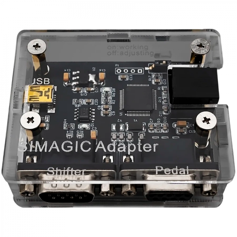 Adapter SIMAGIC Peripherals S472 USB-A do DB-9 przezroczysty