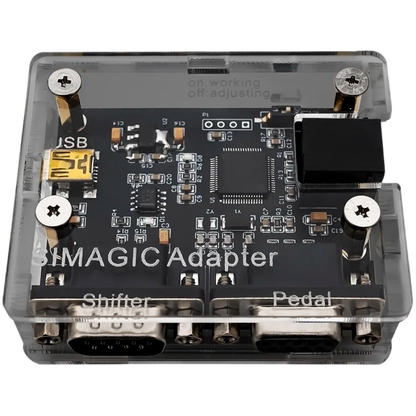 Adapter SIMAGIC Peripherals S472 USB-A do DB-9 przezroczysty