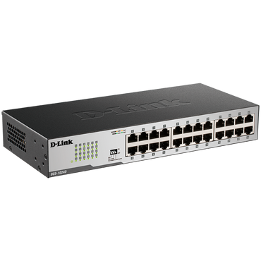D-Link Switch 24 Ports 1000/100/10 MBit/s Intern Schwarz