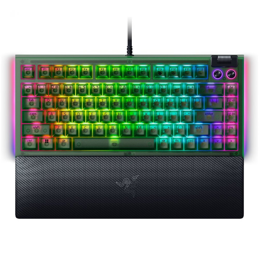 Razer BlackWidow V4 75% Phantom Green, US Layout, Hot-Swap-fähig, RGB