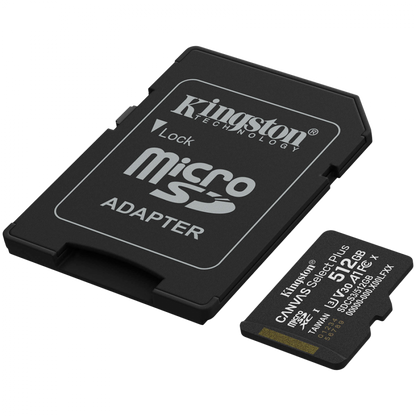 Karta microSDXC Kingston 512 GB UHS-I U3 V30 czarna