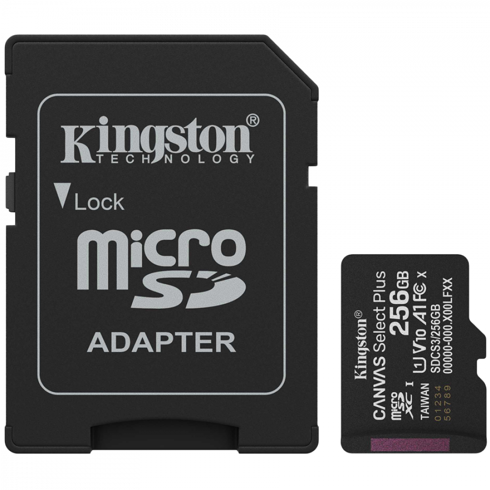 Karta microSDXC Kingston 256 GB 150 MB/s czarna