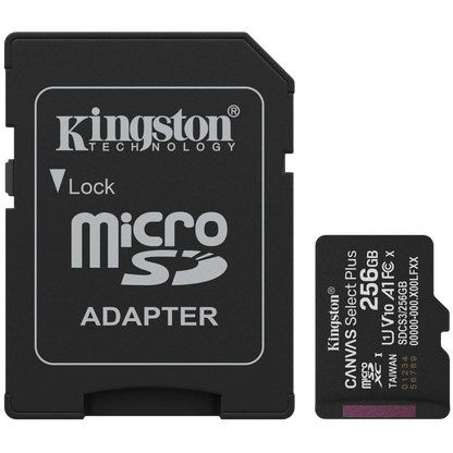 Karta microSDXC Kingston 256 GB 150 MB/s czarna