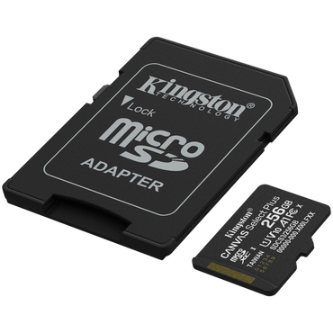 Karta microSDXC Kingston 256 GB 150 MB/s czarna
